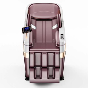 Home Massage Chair Full Body 4D Robotic Hand SL Guide Rail 31-60 Airbags <b>Plug</b>-In Maroon - Product Image 1