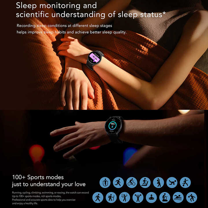 ZL02CPRO Smartwatch Round Touch Screen BT Calls IP67 Waterproof