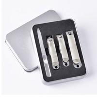 Kit de manucure professionnel 3-en-1 avec lime métallique – Idéal pour la maison