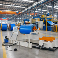Machine de déroulage de tôles en acier à commande PLC hydraulique facile à utiliser avec moteur et pompe à engrenages, capacité de 8 tonnes