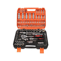 Kit de clés à cliquet combinées 24 vitesses pour réparation automobile avec boîte bicolore pour la réparation de motos et de vélos