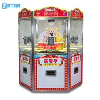 7 ÉTOILES Carnaval Coin Pusher 6 Joueurs Vente D'usine Poussant La Machine De Poussoir De Pièce La Plus Rentable