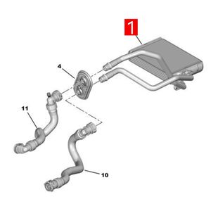 Nouveau radiateur de voiture climatisation chauffage échangeur de chaleur pour Peugeot 308S 308II 408II 408III OEM 1612309580 <span class=keywords><strong>DMTS</strong></span> marque d'origine - Product Image 6