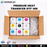 Kualitas tinggi 1000ml 5 warna CMYKW Transfer panas pewarna DTF tinta cetak untuk epson I3200 Dx5 Dx6 Dx7 Xp600 kepala Printer