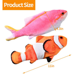 <strong>Floppy</strong> Realistic Simulation Wagging Catnip Interactive Kicker Fun Exercise Electric Moving <strong>Fish</strong> Cat <strong>Toy</strong> - Product Image 4