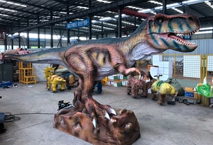 Exposition Animatronic Silicone T-rex Dino Park Tyrannosaurus réaliste - Product Image 2
