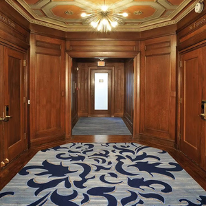 Nhà Máy Bán buôn tùy chỉnh hiện đại Thiết kế khách sạn tường để tường thảm không trượt 100% polyester in Thảm cuộn sảnh tiệc hội trường - Product Image 5