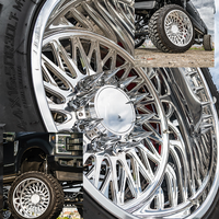 Jantes de camion forgées sur mesure SL 28X12 28X14 20X12 26X14 Super Single Deep Concave Polished avec 8X170 6X135 pour Ford F150 F250
