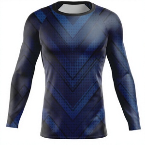 เสื้อยืดสำหรับยิมของผู้ชายเสื้อรัดรูปแห้งเร็วพิมพ์โลโก้ตามสั่ง - Product Image 1