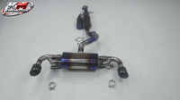 Système d'échappement Catback à soupapes en titane KM pour Toyota GR Yaris 1.6T 2023+ avec silencieux intermédiaire et arrière à soupape électronique