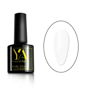 Soak Off Clear Base Coat Nail Polish UV Gel Varnish Transparent Nail Art Base Gel Polish Supplier High quality