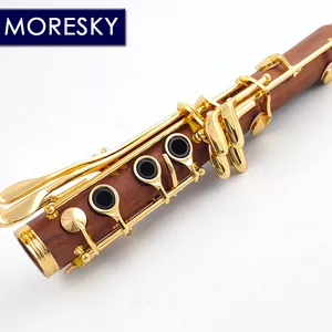 Clarinete MORESKY de Madera de Palisandro Plateada/Ebano con 17 Llaves en La Mopane MA68 - Product Image 3