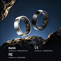 SR09 Nouvelle bague intelligente, tracker de fitness intelligent pour hommes et femmes, moniteur de santé, moniteur de fréquence cardiaque, contrôle par application Android OS, acier
