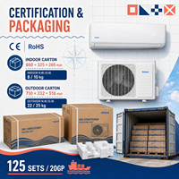 AC Tenaga Surya 9000 BTU Smart WIFI DC Inverter Wall Split Hybrid Solar Aircon Pendingin Pemanas Hemat Energi Rumah Tenang