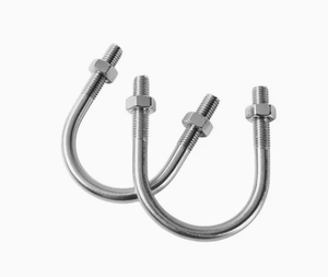 Abrazadera de Tierra en U de Acero Inoxidable 304 con Cabeza Hexagonal, Galvanizada en Zinc, para Accesorios de Líneas Eléctricas - Product Image 1