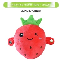 Peluche Animale en Forme de Fruit de Dessin Animé, Jouet Musical à Capteur de Rythme, Cadeau, Vente en Gros