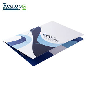 Carpeta de presentación de papel A4 A5 personalizada, impresión barata para archivos y <span class=keywords><strong>tarjetas</strong></span> de negocios - Product Image 5