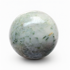 Turmalina Verde sobre Esfera de Cuarzo - Una Fusión de Sanación y Elegancia para los Entusiastas de los Cristales - Product Image 2