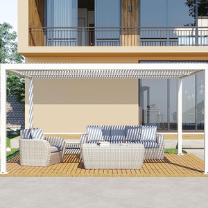 Pérgola de Aluminio con Techo de Láminas Motorizado Impermeable para Exteriores, Personalizada OEM - Product Image 1