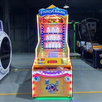 Machine de lancer de balles interactive parent-enfant, cible clown multi-niveaux à double points pour centre commercial, cinéma, centre de jeux