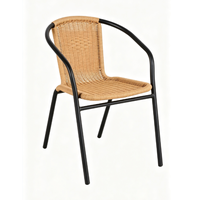 Chaise de salle à manger moderne empilable en métal pour patio, extérieur, balcon, camping, gain de place, design, 54*61*73cm