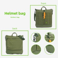 Sac à dos bandoulière personnalisable de style rétro pour pilote, avec doublure en polyester et fermeture éclair étanche