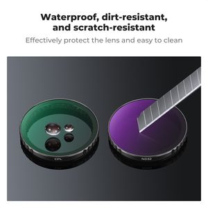 Kit Filtri per Fotocamera K&F Concept, Filtro PL ND a Inserimento Singolo con Rivestimento Antiriflesso Verde per DJI Osmo Action 3/4/5PRO - Product Image 6