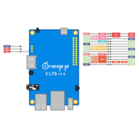 Orange Pi 3 LTS 2GB 8GB EMMC Flash, Chip Quan Zhi H6, Placa de Desarrollo AW859A, Programación STEM, Compatible con Android 9.0, Ubuntu, Debian