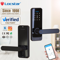 Kunci Pintu Pintar Digital Tuya, Kunci Wifi Keamanan Nirkabel Tahan Air, Tanpa Kunci Kata Sandi, Sidik Jari, Kunci Pintu Pintar