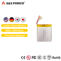 Pemasok Baterai 3.7V 1600mAh 535058 Baterai Li-Polymer untuk Peralatan Perlindungan Lingkungan