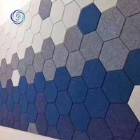Panel Acústico de Fieltro PET para Pared, Paneles Acústicos para Oficina y Estudio, Reducción de Ruido, Absorción de Sonido, Panel de Fibra de Poliéster Ignífugo