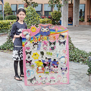 3D Holographic Cartoon Gilt Labubu Custom EVA Material Adhesive Stickers for <b>Kids</b> School Office KAKA Brand Gift & Craft - Product Image 3