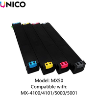 Cartouches de toner compatibles UNICO MX50 pour imprimante laser Sharp MX-4100 4101 5000 5001