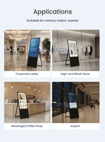 INGSCREEN Tótem de Señalización Digital Vertical Independiente de 43, 50 y 55 Pulgadas con Sistema Android 11 para Orientación en Centros Comerciales
