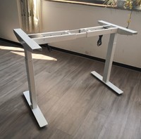 Bureau électrique ergonomique à double moteur, réglable en hauteur, pour se tenir debout ou assis, pour le bureau à domicile
