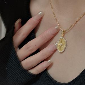 Collier en argent pur S925, style vintage, perle d'olive, design de niche, luxe léger, rétro, voiture, fleur, perle de riz, pendentifs de mode, breloques - Product Image 2