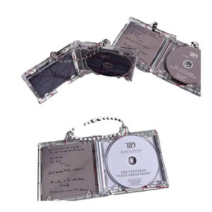 Boîtier Professionnel Personnalisé pour Disque Vinyle d'Album Kpop Mini Porte-Clés NFC <span class=keywords><strong>CD</strong></span> Mini Étui <span class=keywords><strong>CD</strong></span> Personnalisez Votre Album de Musique ou Chanson Préférée - Product Image 1