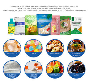 Premade Boca Aberta Saco Saco Ensacamento Embalagem Feeds Fertilizante Granulado Máquina De Enchimento De Grãos Pellet Máquina De Embalagem De Arroz De Grãos - Product Image 4