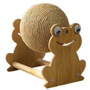 Juguetes para mascotas, rascador para gatos, pelota de madera para rascar, pelota de sisal, duradera y resistente a los arañazos, para el autoentretenimiento. - Product Image 4