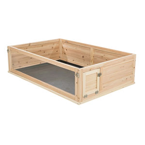 Corralito de madera Para interiores de animales pequeños, <span class=keywords><strong>Jaula</strong></span> Para hámster con vista Para tortugas, conejillo de indias - Product Image 1