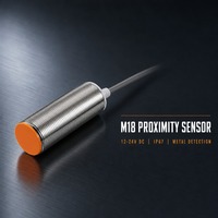 Capteur de proximité rond M18 à tête encastrée 5 mm pour détection de métaux, capteur inductif pour équipement d'automatisation de machines CNC