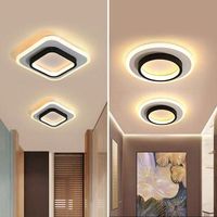 Plafonnier LED moderne à intensité variable pour couloir, salon, hôtel, appartement, villa, entrée, vestiaire, escalier, balcon, IP33