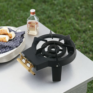 Cuisinière à <span class=keywords><strong>gaz</strong></span> pour barbecue de camping en plein air, <span class=keywords><strong>deux</strong></span> brûleurs à anneau, barbecue au <span class=keywords><strong>gaz</strong></span> de pétrole liquéfié en fer, poêle de camping en gros - Product Image 6