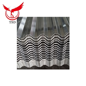 8 ft 0,5mm de espesor <span class=keywords><strong>para</strong></span> techos de metal Aluminio Zinc galvanizado Hoja de acero Precio por metro Hoja de <span class=keywords><strong>techo</strong></span> de hierro de doble capa - Product Image 1