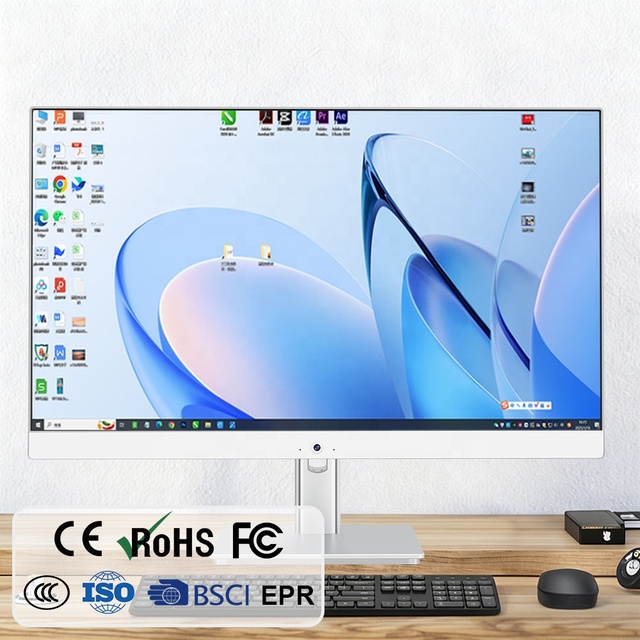 Brand New All in One Desktop PC 23.8 Inch Wall Mount I5 I7 16GB DDR4 RAM 1TB SSD Touch Screen US Plug LCD Display