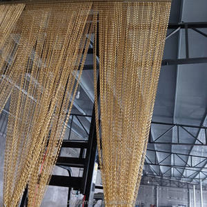 Cortina de Eslabones de Cadena de Aluminio de 1.6 mm de Diámetro, Cortina de Eslabones de Cadena de Malla Fina para Diseño de Interiores de Alta Gama - Product Image 6