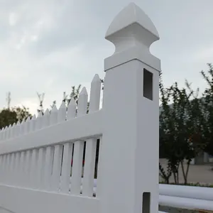 Ucuz Pvc çit Picket vinil geri çekilebilir açık beyaz vinil çit plastik gizlilik ucuz bahçe çit panelleri