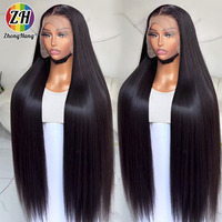 Wig Rambut Asli Vietnam Bone Stw 360 HD Transparan dengan Lace Frontal, Grosir Wig Full Lace Tanpa Lem untuk Wanita Kulit Hitam