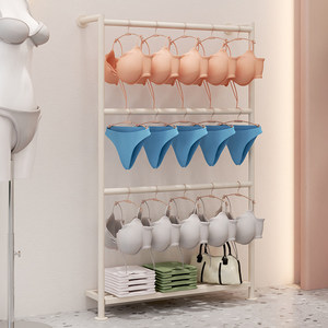 Étagère de présentation murale en métal à 4 niveaux avec bande transporteuse pour <span class=keywords><strong>magasin</strong></span> de sous-vêtements, idéale pour soutiens-gorge, chaussettes et vêtements de sol - Product Image 5