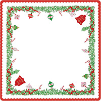 Tapis de Mahjong Thème Noël Série M0805 Bleu, Antidérapant avec Dos en Caoutchouc et Bords Cousus, Tapis de Mahjong pour Tables